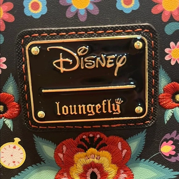 Loungefly Disney Floral Black Backpack - Picture 2 of 14